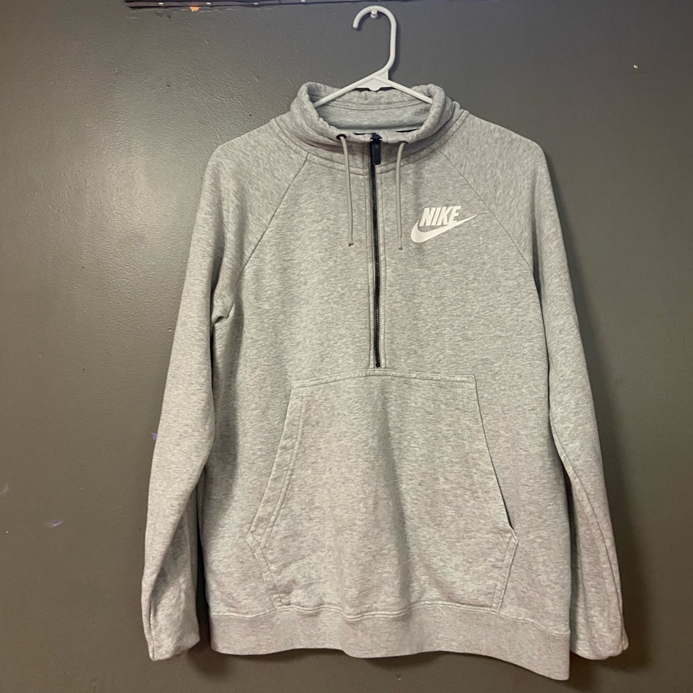 grey nike half zip